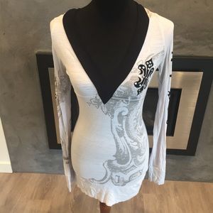 Rebel Spirit Stretchy Long Hooded Shirt